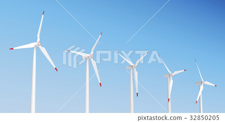 Group of wind turbines 32850205