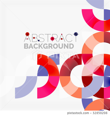 Colorful rings on grey background, modern 32850208