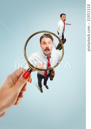 Closeup portrait of smiling, happy, surprised Closeup portrait of smiling, happy, surprised 32851318