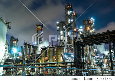 Keihin Industrial Area · factory Night view 32851570