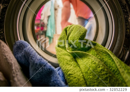 Inside the washing machine 32852229