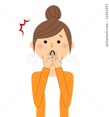 Young lady mama surprised 32852841