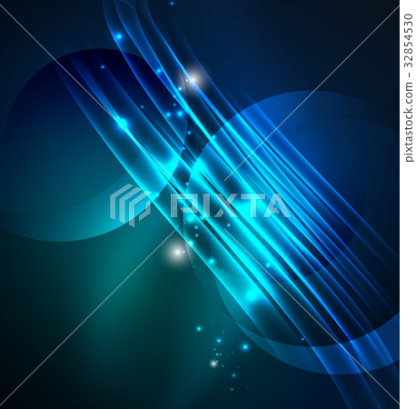 Glowing futuristic lines Glowing futuristic lines 32854530