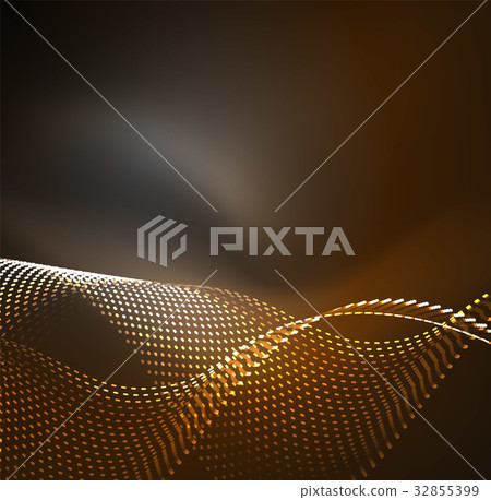 Vector wave particles background Vector wave particles background 32855399