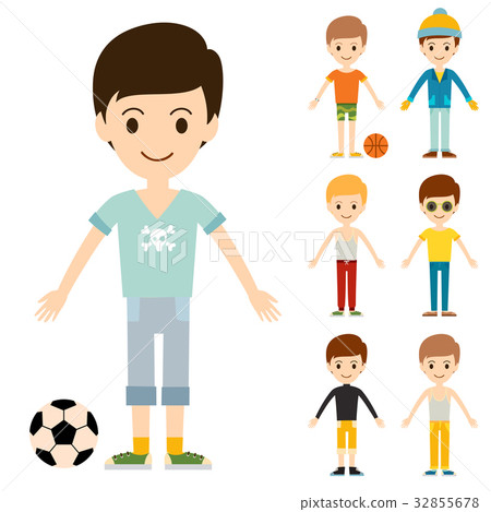 Group of young kid portrait friendship man Group of young kid portrait friendship man 32855678