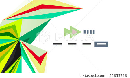 Modern triangle presentation template Modern triangle presentation template 32855718