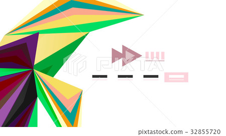 Modern triangle presentation template 32855720