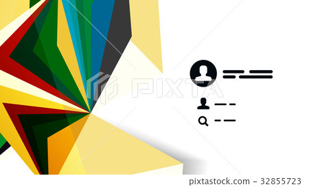 Modern triangle presentation template Modern triangle presentation template 32855723