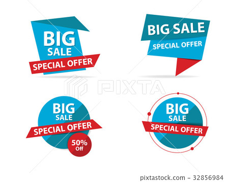Colorful shopping sale banner template, discount 32856984
