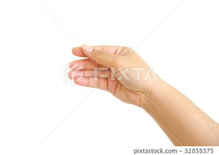 Woman hand like hold charge card  32858375