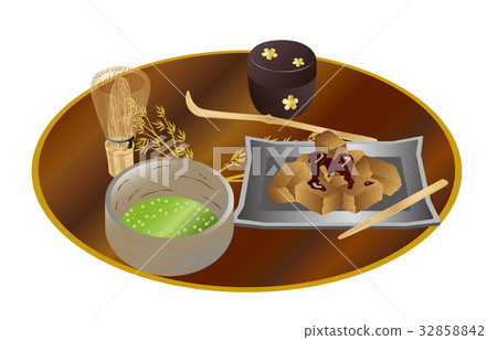 Today's Sweets Matcha and Warabii Today's Sweets Matcha and Warabii 32858842