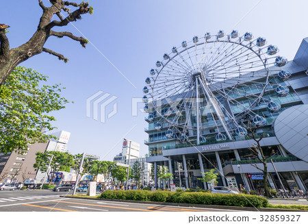 Nagoya city, Sakae, urban scenery Shinto Dori Sunshine Sakae and Goto Otsu intersection bustling Nagoya city, Sakae, urban scenery Shinto Dori Sunshine Sakae and Goto Otsu intersection bustling 32859327