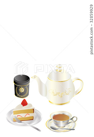 今天的甜點茶和草莓短 今天的甜點茶和草莓短 32859929