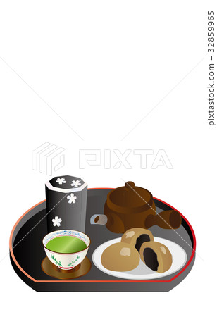 Today's sweet green tea and barley buns 32859965