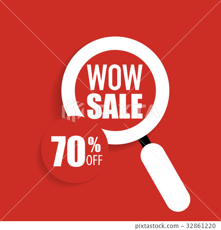 Sale label price tag template design. Vector illustration 32861220