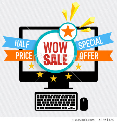 Sale label price tag design. Vector illustration 32861320