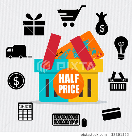 Sale label price tag design. Vector illustration Sale label price tag design. Vector illustration 32861333