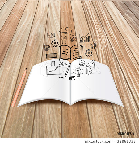 Mock up, book, catalog, magazines with cloud of application. Vector illustration Mock up, book, catalog, magazines with cloud of application. Vector illustration 32861335