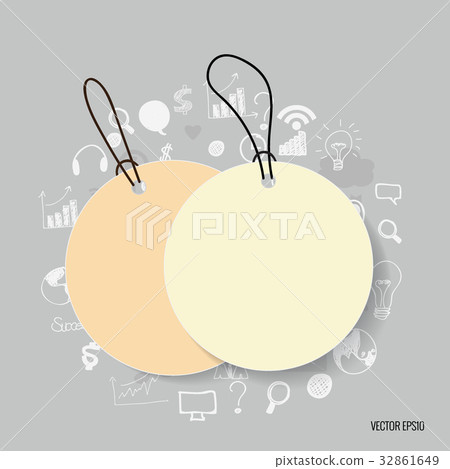 Blank note papers, ready for your message. Vector illustration Blank note papers, ready for your message. Vector illustration 32861649