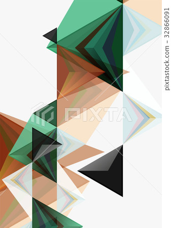 Triangular low poly vector a4 size geometric Triangular low poly vector a4 size geometric 32866091
