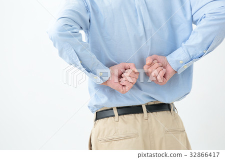 高級男性背部疼痛部分 32866417
