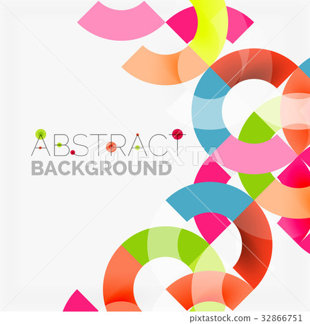 Colorful rings on grey background, modern 32866751