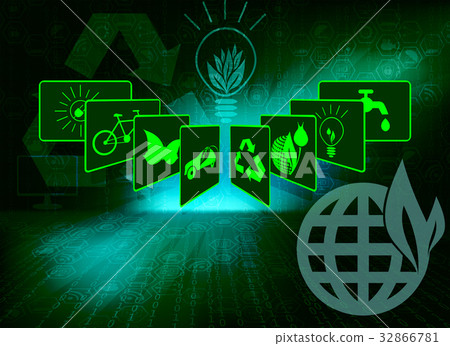 green background for ecology 32866781