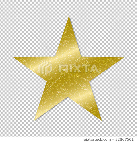 Golden Star On Transparent Background Golden Star On Transparent Background 32867501