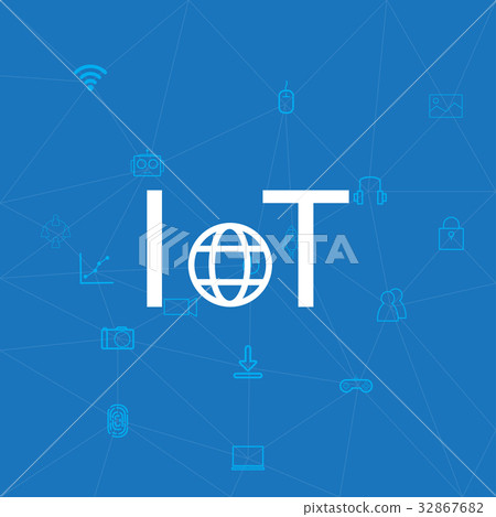 IoT - Internet of Thing Background IoT - Internet of Thing Background 32867682