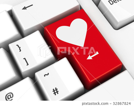 Computer keyboard love 32867824