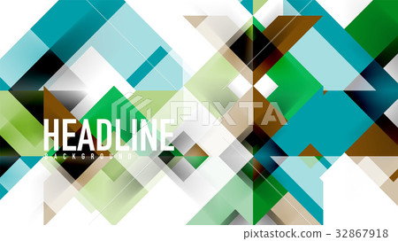 Business presentation geometric template 32867918