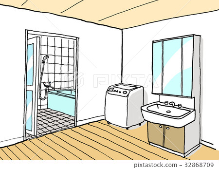 Housing illustration / washroom 01 Housing illustration / washroom 01 32868709
