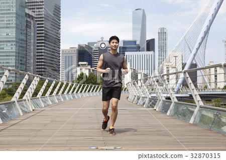 體育，慢跑，碼頭橋，證券，汝矣島，永登浦區，首爾 32870315