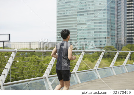 體育，慢跑，蛇橋，汝矣島，永登浦區，首爾 32870499
