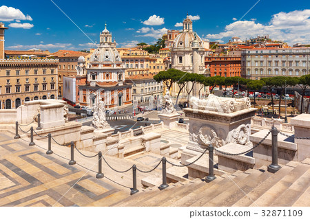 Ancient Trajan Forum in Rome, Italy 32871109