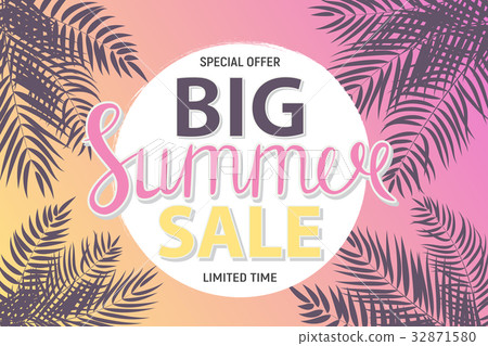 Big Summer Sale Abstract Background Vector - Stock Illustration ...