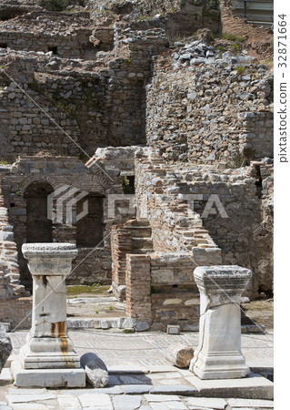 The ruins of the ancient antique city of Ephesus t The ruins of the ancient antique city of Ephesus t 32871664