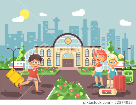 Vector illustration cartoon characters late boy Vector illustration cartoon characters late boy 32874033
