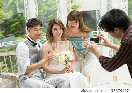 婚禮聚會接待黨新娘多士圖像 32874157