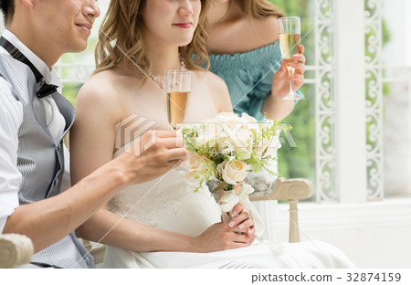 婚禮聚會接待黨新娘多士圖像 32874159