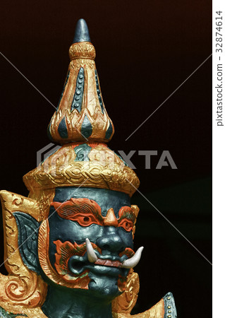 Thai literature giant with green face 32874614