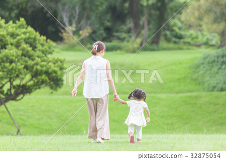 Mother daughter walk Mother daughter walk 32875054