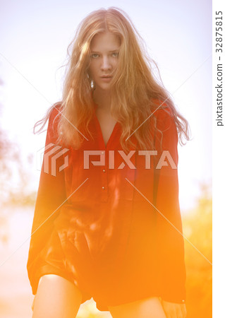 Portrait of beautiful model Portrait of beautiful model 32875815