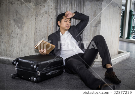 Businessman with stress situation for money Businessman with stress situation for money 32877259