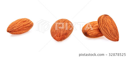 Almonds isolated on white background 32878525