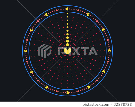 Clock. Creative watches from points. Vector-插圖素材 [32878728] - PIXTA圖庫