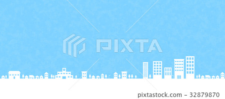 Residential area and sky 32879870