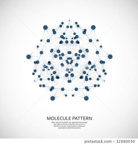 Vector background pattern network. Design dots and - Stock Illustration ...