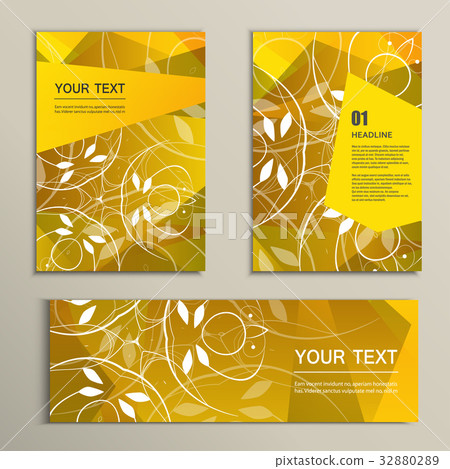Vector template brochure and banner with abstract Vector template brochure and banner with abstract 32880289