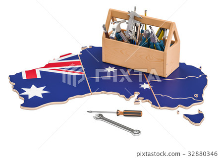 Service and repair in Australia concept 32880346